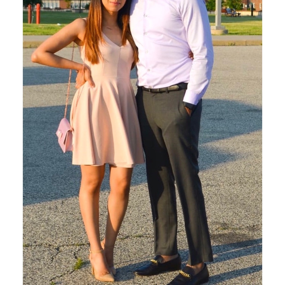 Lulus “Hometown Love” Vneck Formal Skater Dress - Picture 10 of 15